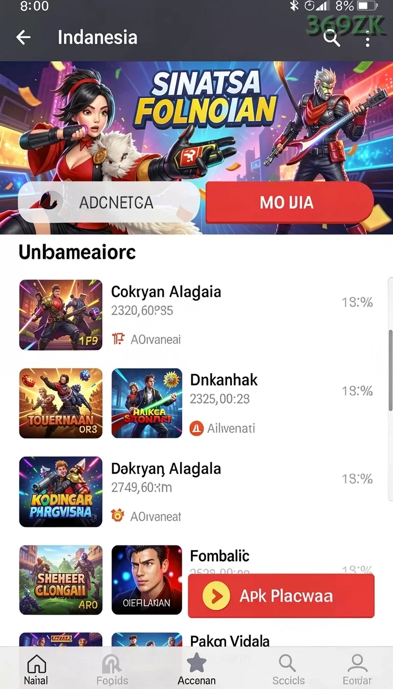 Cuplikan layar V87 — pengaturan akun